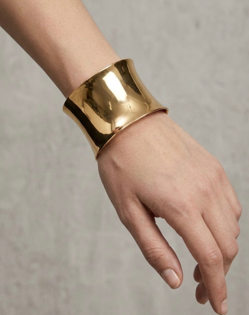 Sculpted Gold Cuff