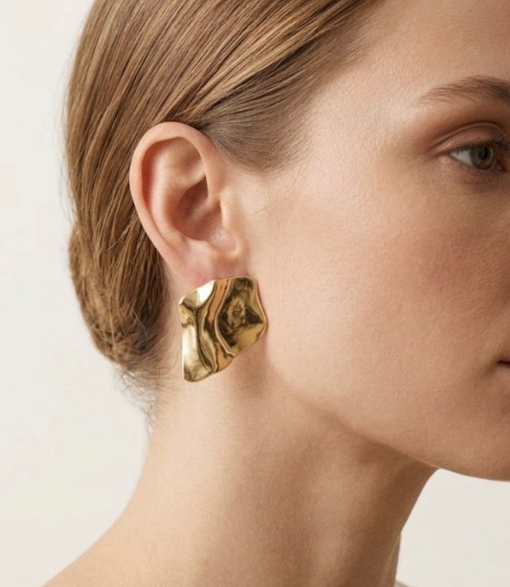 Irregular Wave Sculptural Studs