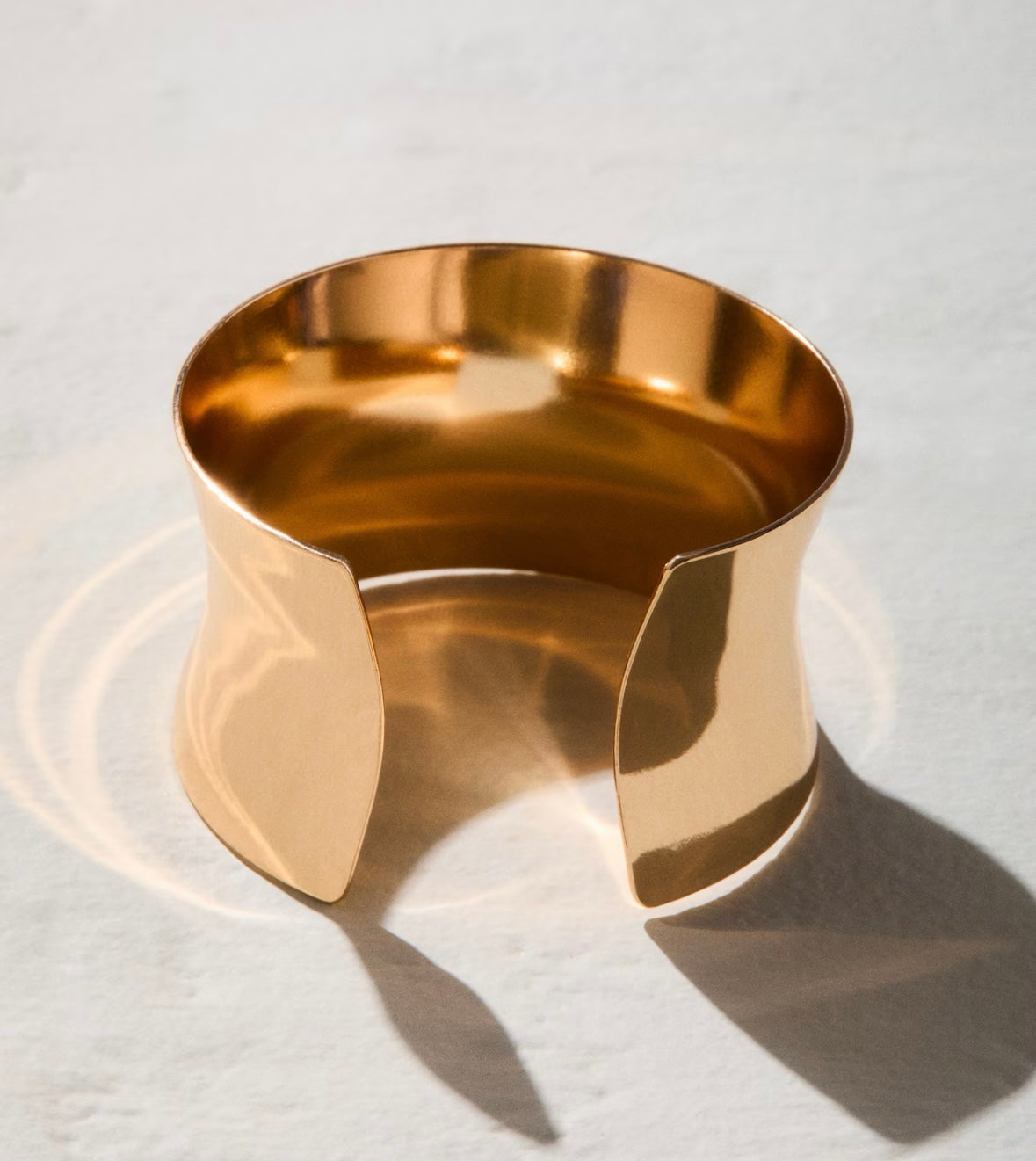 Sculpted Gold Cuff