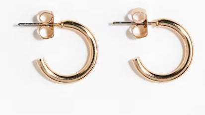 The Everyday Essential Mini Gold Plated Hoops