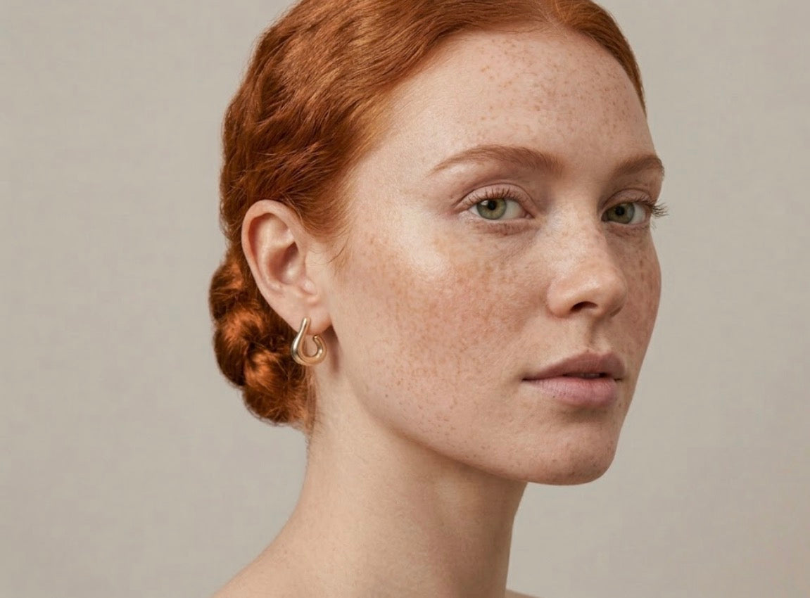 Liquid Contour Gold Plated Hoops