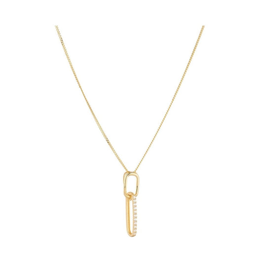 9 Carat Gold link cz Pendant