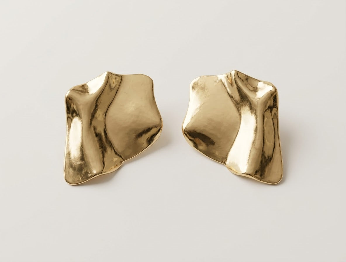 Irregular Wave Sculptural Studs