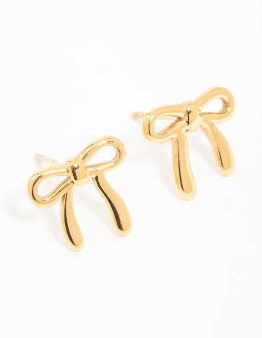 Bow studs - Gold Plated