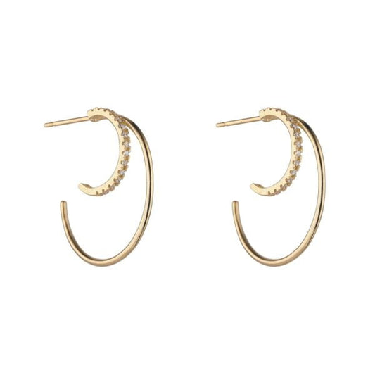 Double CZ Hoop