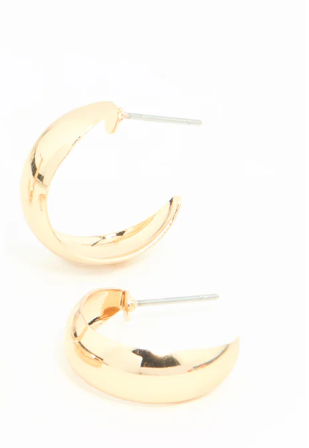 Small Gold-Plated Hoop Earrings